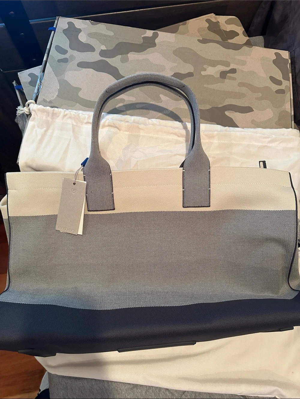 Rothy’s The Weekender Bag in Sand Stone NWT